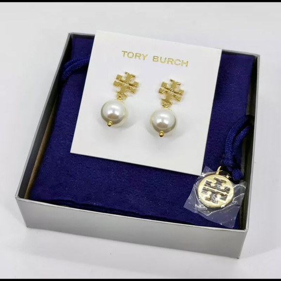 Tory Burch Kira Pearl Drop Earrings - Picture 4 of 5